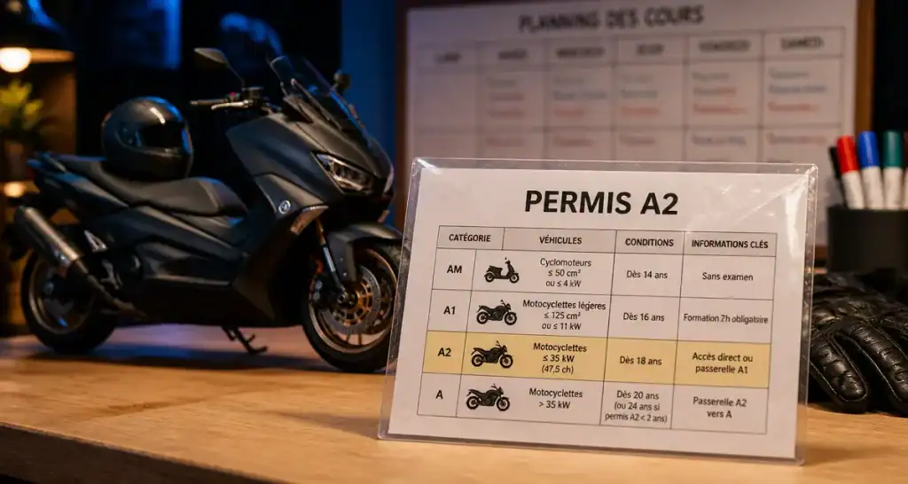 Permis TMax : étapes A2 ou A, auto-école Yamaha TMax