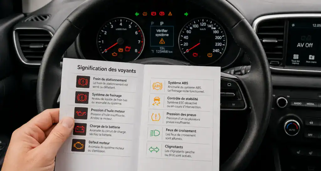 Tableau de bord voiture signification PDF voyants