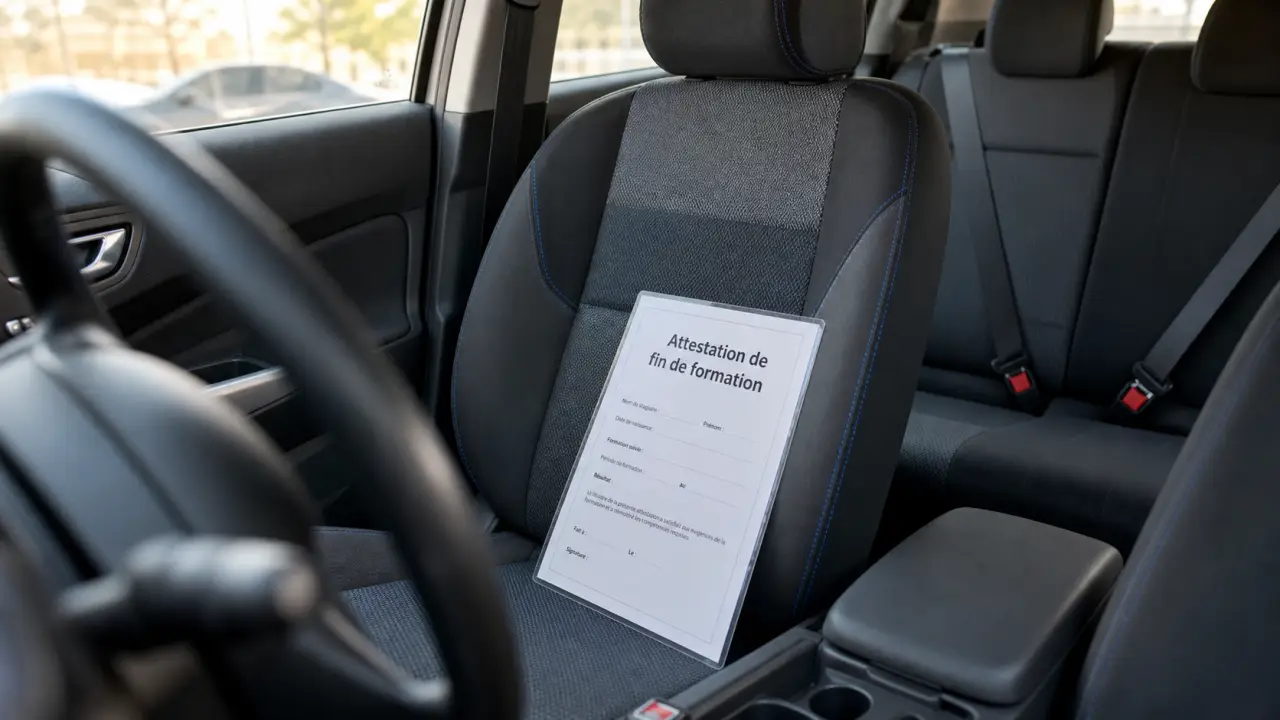 Conduite supervisée passagers arrière : attestation et sièges arrière