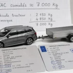 Permis EB poids maximum : 7 000 kg PTAC selon PTRA