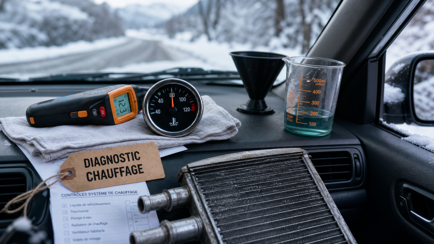 Probleme chauffage voiture : 5 verifications diagnostic chauffage froid