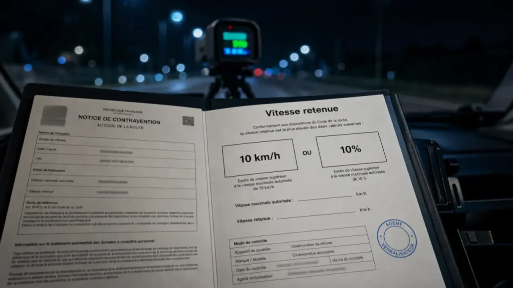 Tolérance des radars mobiles : 10 km/h, 10 % et la vitesse retenue