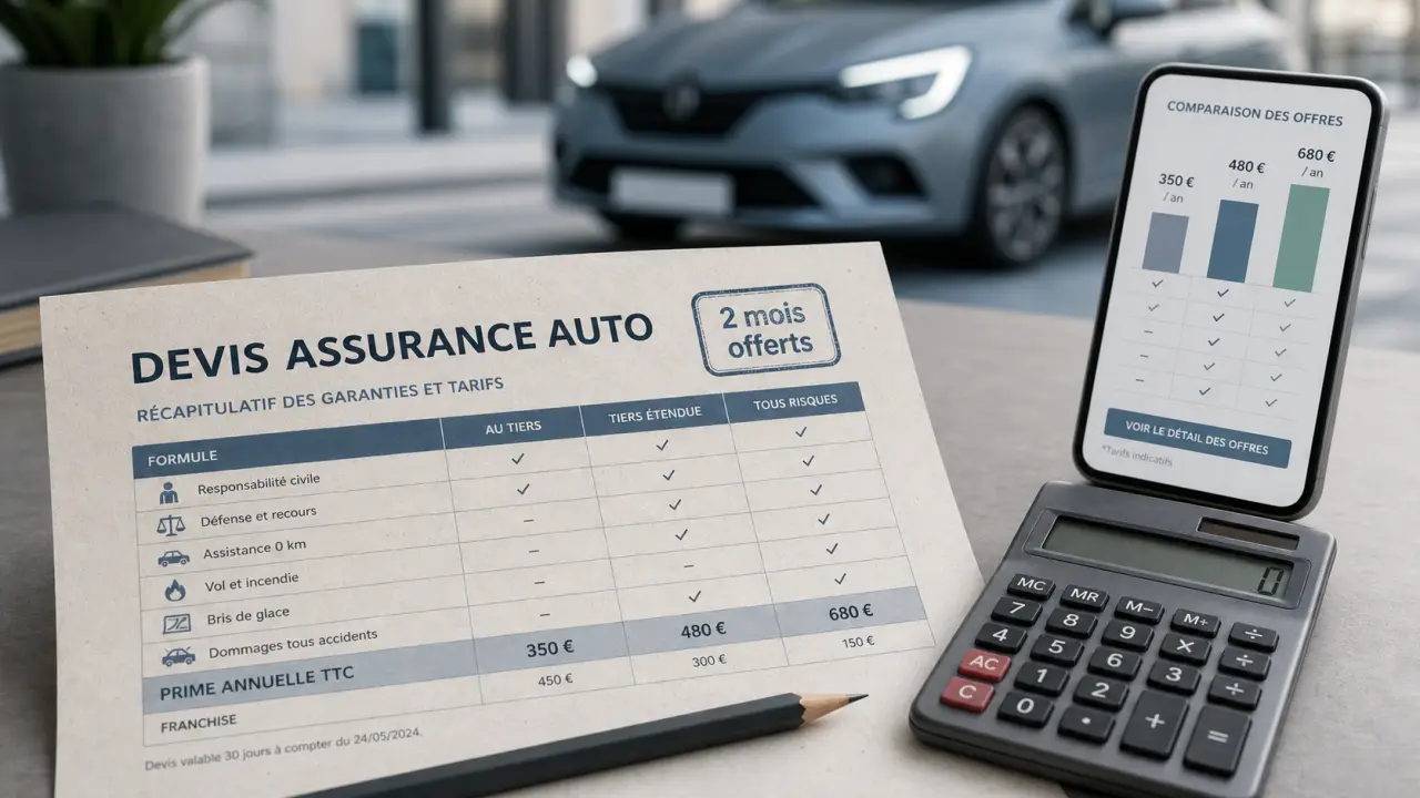 Assurance auto pas cher 2 mois offert : devis et conditions