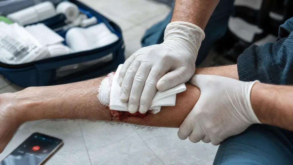Hémorragie grave : la compression directe d’abord, le garrot seulement en dernier recours