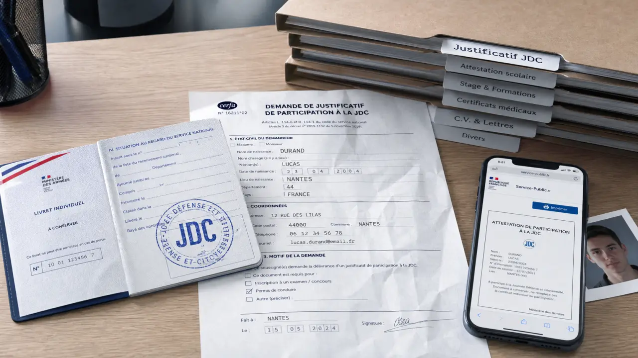JDC obligatoire pour le permis : attestation JDC avant 25 ans