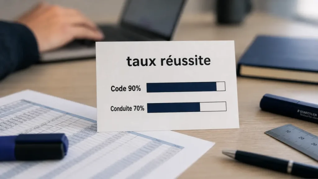 Ornikar affiche 90 % au code et 70 % en conduite, mais ces taux ne disent pas tout