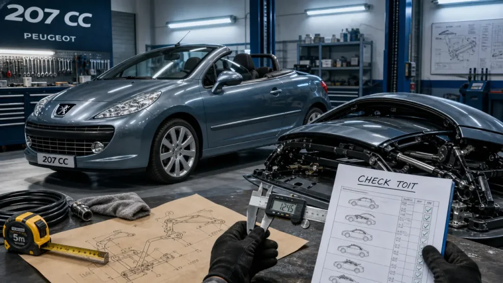 Peugeot 207 CC : capote électrique, vitres et chaîne de distribution à surveiller