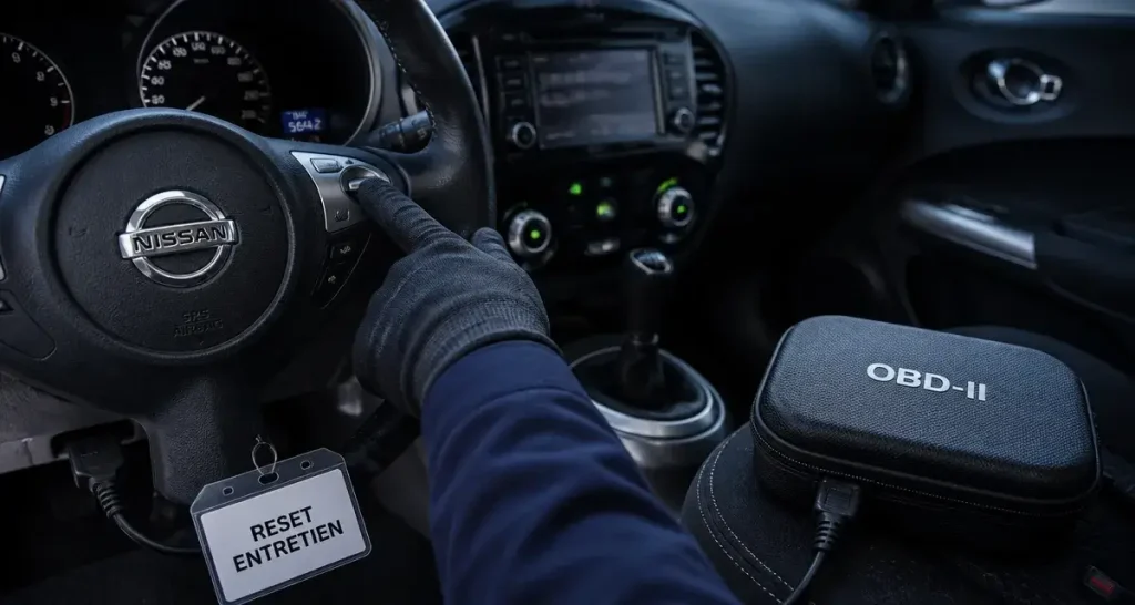 Remise à zéro Nissan Juke : procédures pour l&rsquo;entretien et l&rsquo;ECU