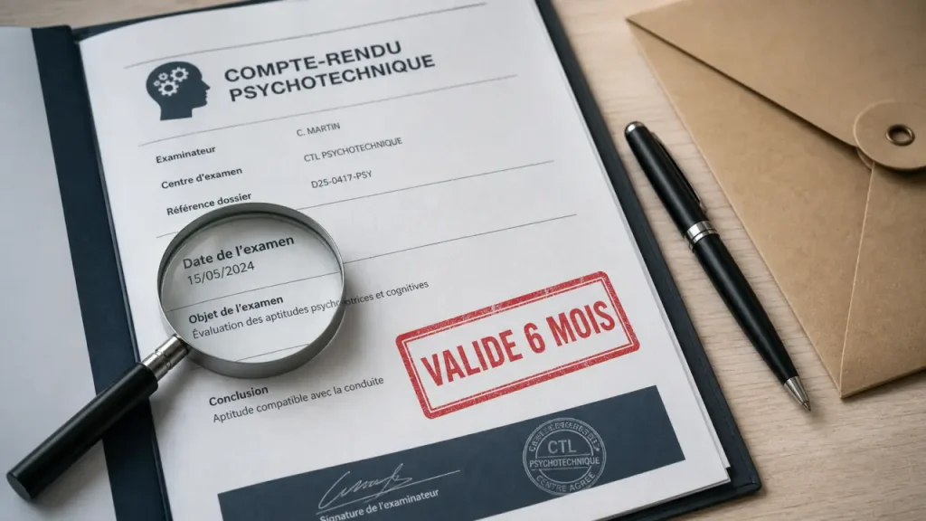 Test psychotechnique permis de conduire : 6 mois de validité, 40 minutes d’examen et 15 jours pour le compte-rendu