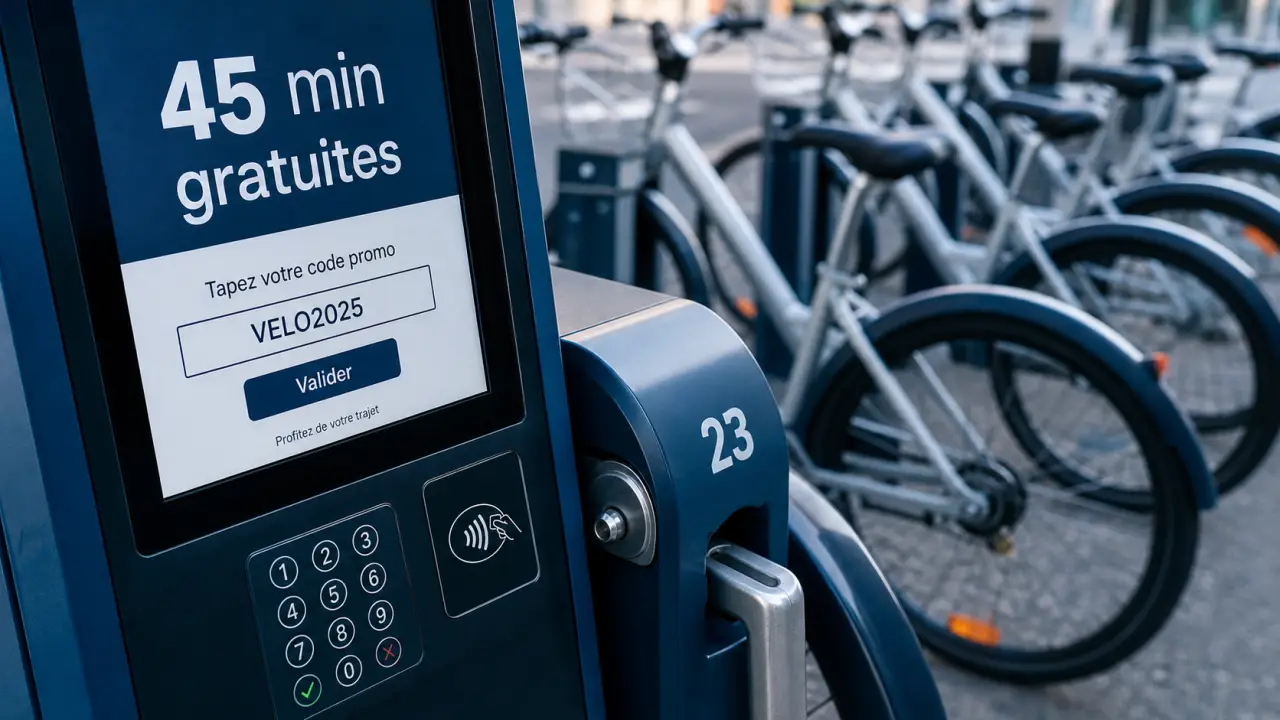 Velib gratuit : 45 minutes offertes et code promo