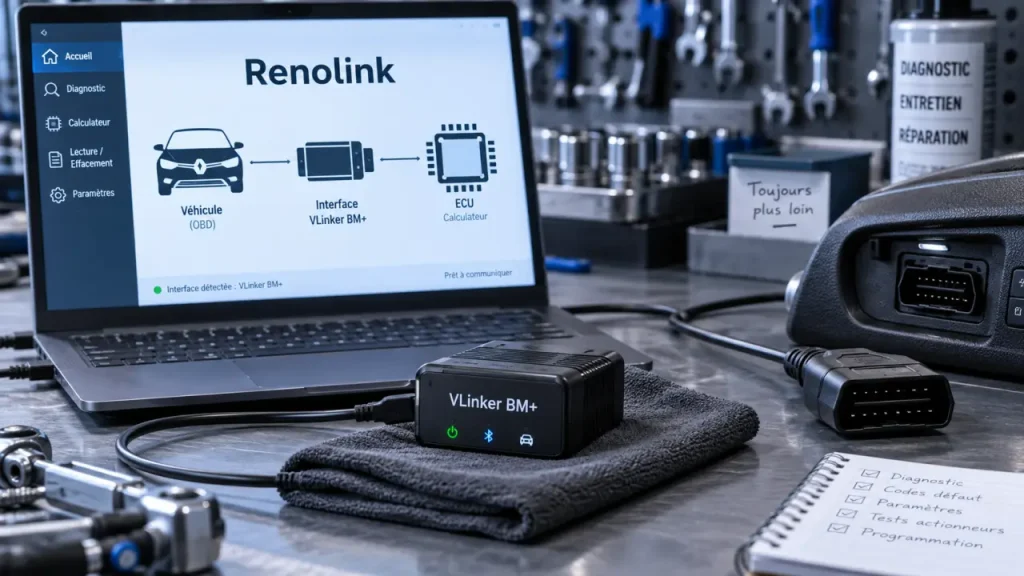 Renolink : vérifiez l’interface OBD, l’activation et la compatibilité avant d’acheter