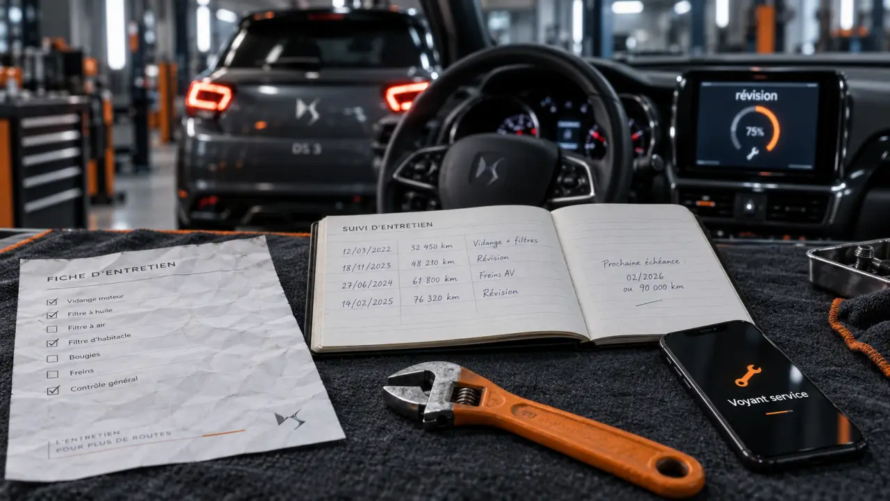 Voyant service DS3 : contrôlez avant réinitialiser le rappel entretien