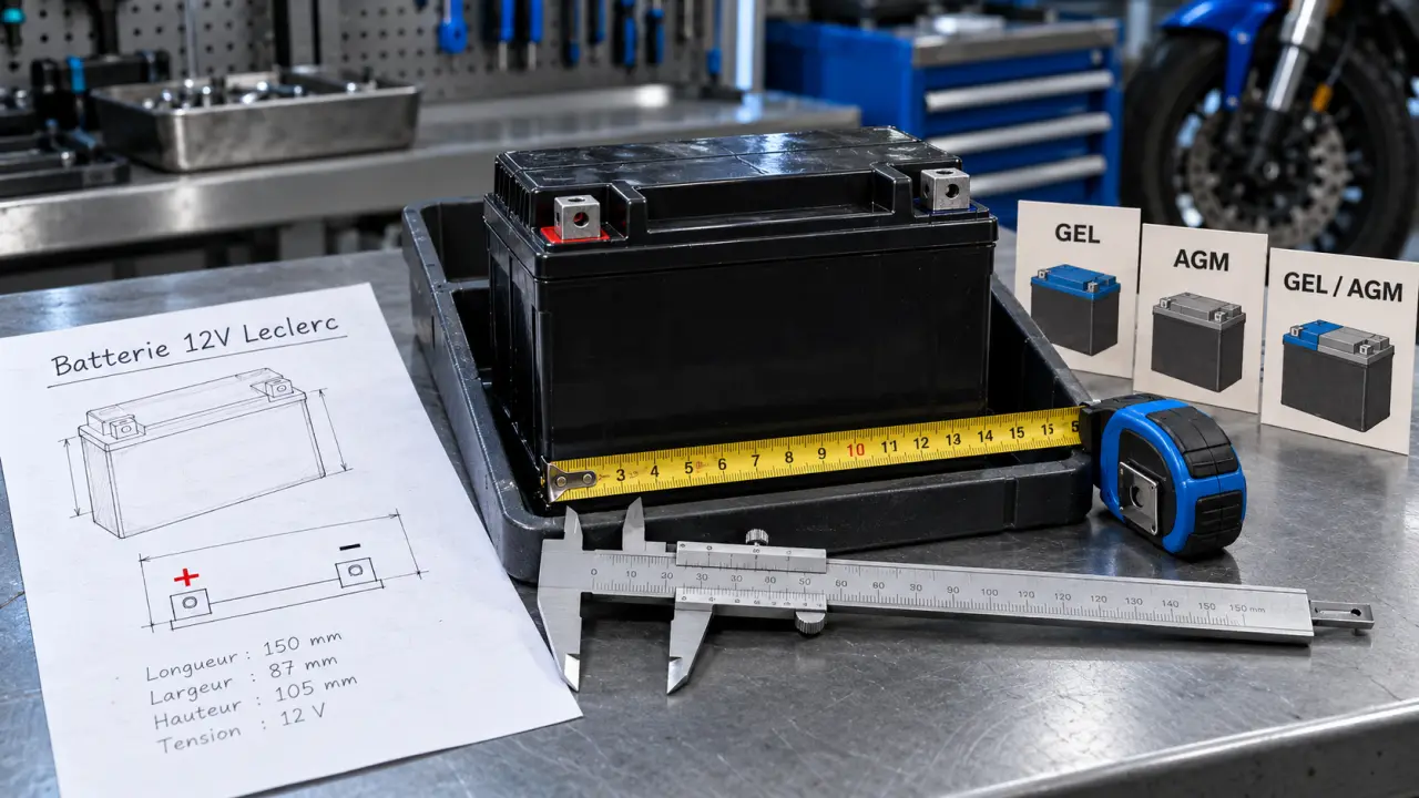 Batterie moto 12v leclerc, comparaison et compatibilité