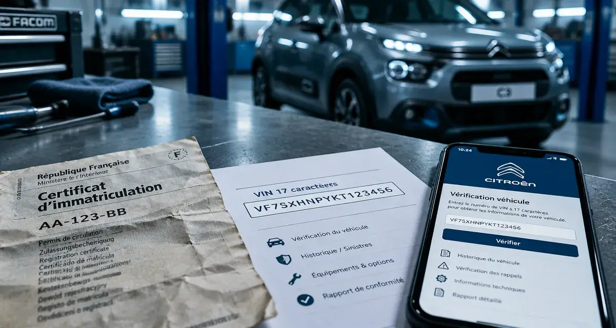Citroën C3 rappel : vérifier le VIN