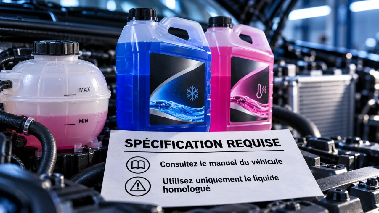 Couleur liquide de refroidissement : mêmes teintes ne garantissent pas la compatibilité