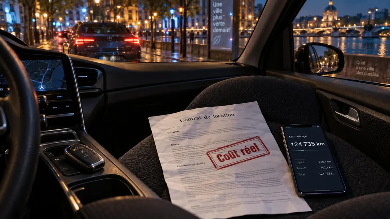 Louer une voiture pour VTC : forfait kilométrique et coût réel indiqué sur le contrat