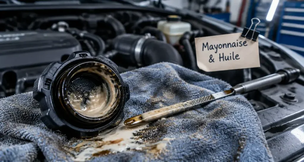 Mayonnaise dans l’huile moteur : simple condensation ou panne à traiter sans attendre ?