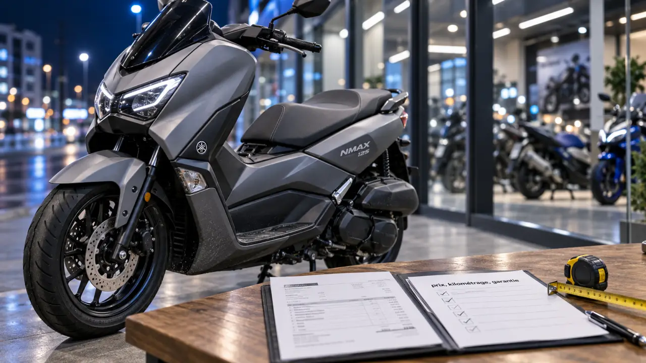 N max 125 d’occasion : vérifier prix et état du scooter