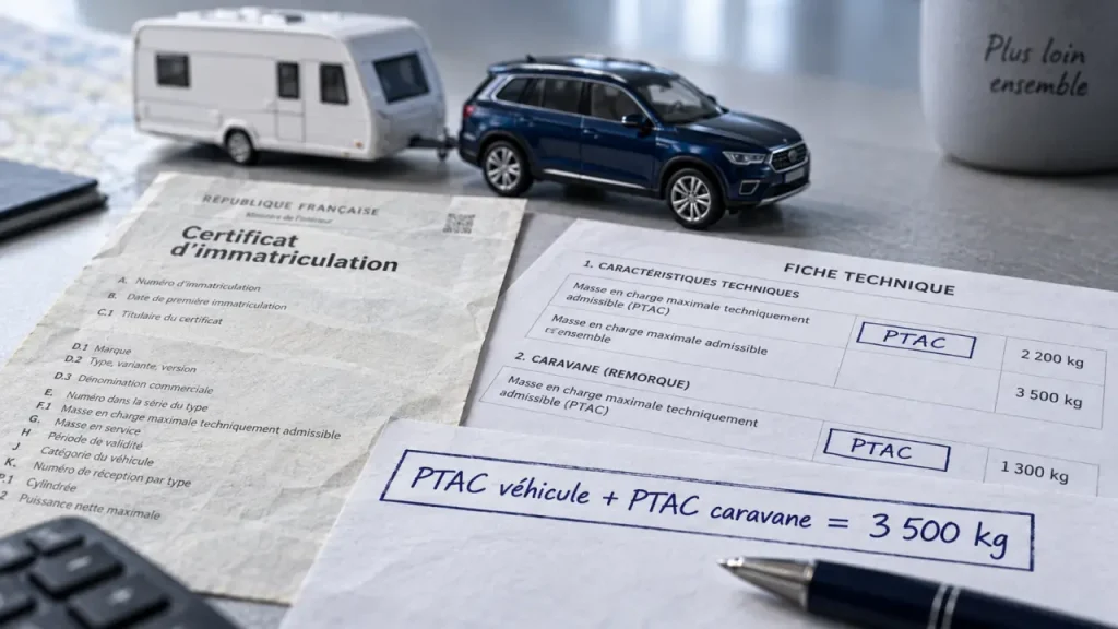 Permis caravane : B, B96 ou BE, le poids qui tranche