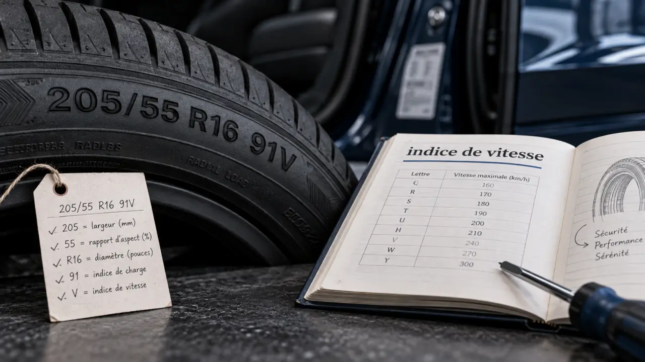 Pneu vitesse lettre : repérez l’indice de vitesse sur le flanc avant remplacement