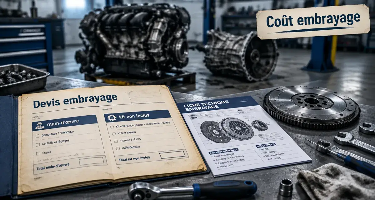 Tarif remplacement embrayage Norauto : devis pièces et main-d’œuvre